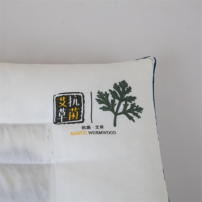 91家纺网 家纺一手货源 找家纺 卓昌枕芯 2025新款艾草抗菌决明子磁石定型枕护颈枕枕头枕芯 米黄