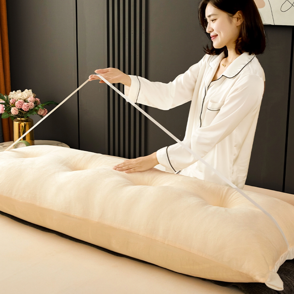 91家纺网 家纺一手货源 找家纺 （总）碧尔家居 2025新款现代床头靠垫卧室床上靠枕深灰榻榻米靠背长条飘窗防撞软包可拆洗