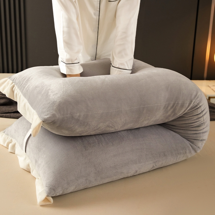 91家纺网 家纺一手货源 找家纺 碧尔家居 2025新款现代床头靠垫卧室床上靠枕深灰榻榻米靠背长条飘窗防撞软包可拆洗 银灰