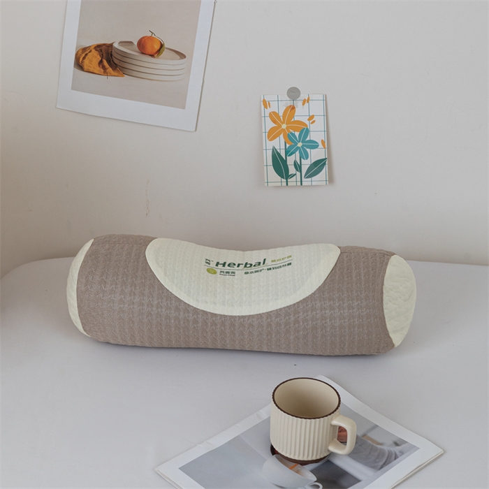 91家纺网 家纺一手货源 找家纺 卓昌枕芯 2025新款天然草本荞麦壳元宝枕颈椎枕枕头枕芯 咖色元宝枕