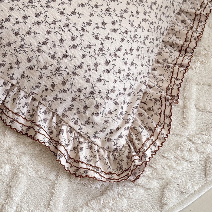 91家纺网 家纺一手货源 找家纺 韩约家纺 2025新款1韩式蝴蝶结加厚床单款棉麻四件套 诗雨