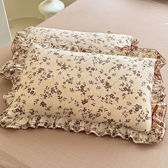 91家纺网 家纺一手货源 找家纺 韩约家纺 2025新款1韩式蝴蝶结加厚床单款棉麻四件套 雅致