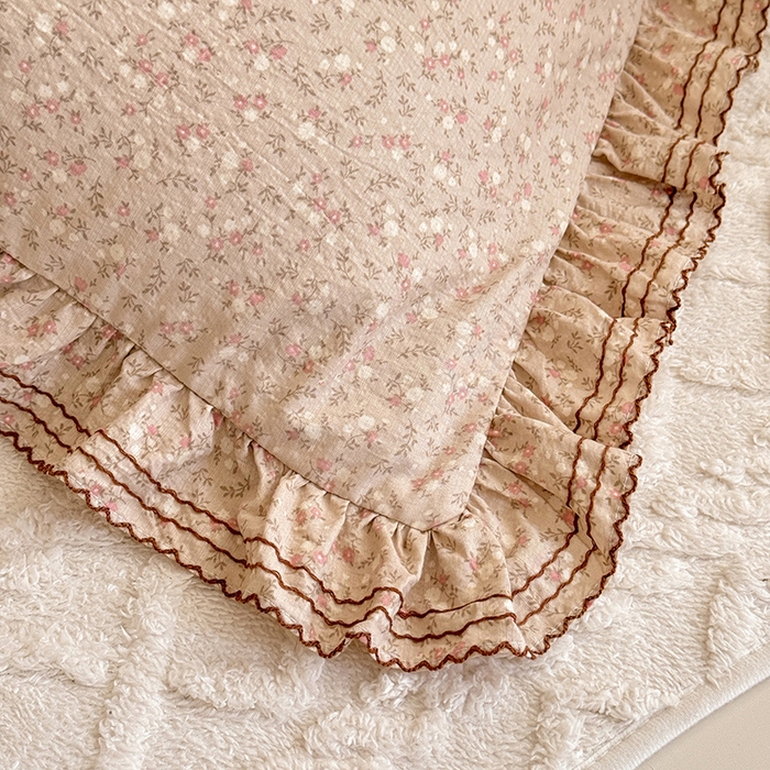 91家纺网 家纺一手货源 找家纺 韩约家纺 2025新款1韩式蝴蝶结加厚床单款棉麻四件套 心动