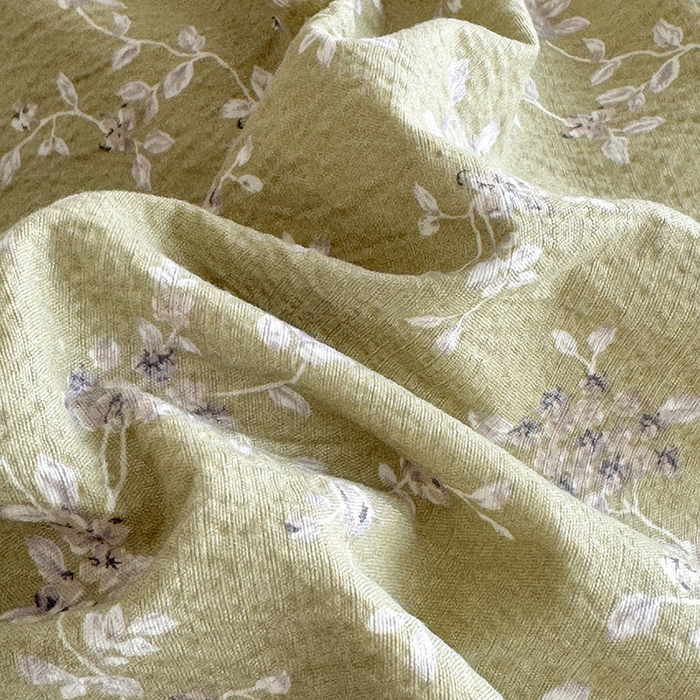 91家纺网 家纺一手货源 找家纺 韩约家纺 2025新款1韩式蝴蝶结加厚床单款棉麻四件套 花海