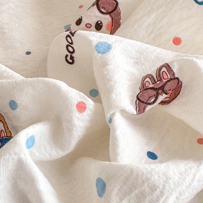 91家纺网 家纺一手货源 找家纺 韩约家纺 2025新款1韩式蝴蝶结加厚床单款棉麻四件套 美布多