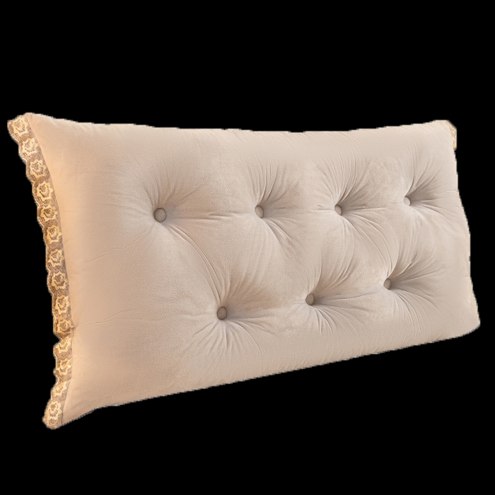 91家纺网 家纺一手货源 找家纺 碧尔家居 2025新款轻奢床上靠垫卧室床头靠枕银灰榻榻米靠背长条飘窗防撞软垫可拆洗 银灰