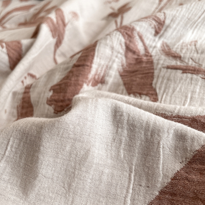 91家纺网 家纺一手货源 找家纺 宜代光年 2025新款全棉色织水洗棉大提花四件套（第一批）林逾静-橘