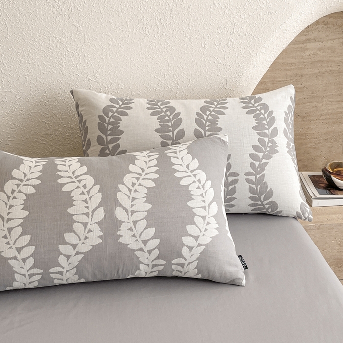 91家纺网 家纺一手货源 找家纺 宜代光年 2025新款全棉色织水洗棉大提花四件套（第一批）枝繁叶茂