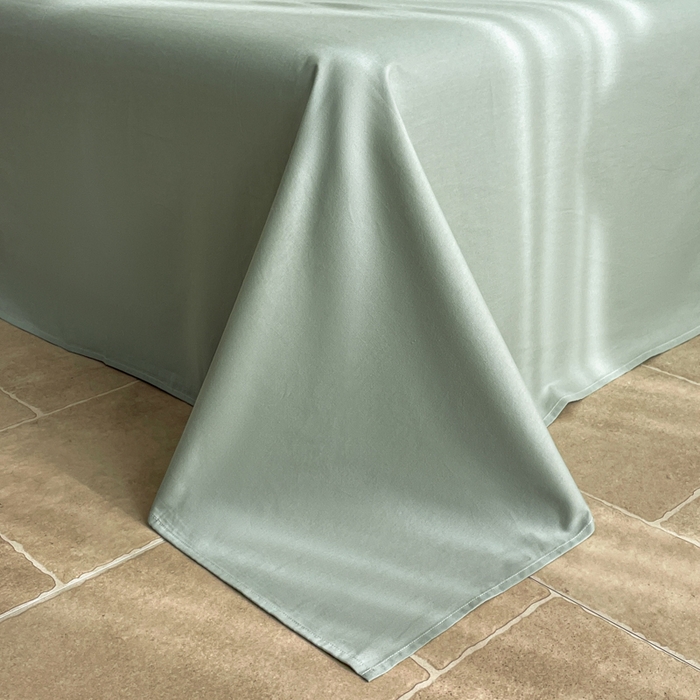 91家纺网 家纺一手货源 找家纺 宜代光年 2025新款全棉色织水洗棉大提花四件套（第一批）镜中叶-绿