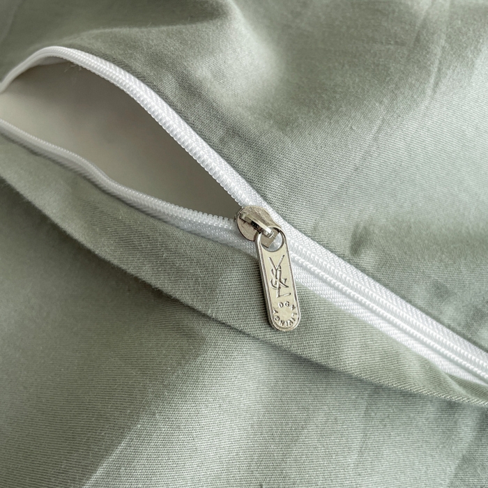 91家纺网 家纺一手货源 找家纺 宜代光年 2025新款全棉色织水洗棉大提花四件套（第一批）镜中叶-绿