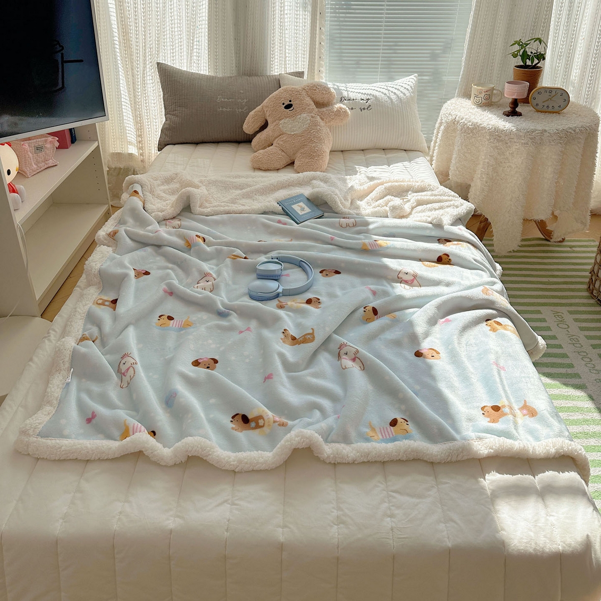 91家纺网 家纺一手货源 找家纺 （总）美乐迪  2025新款牛奶绒羊羔绒毛毯