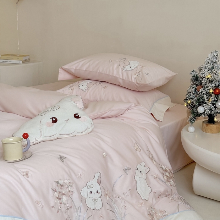 （总）鹿班家居 2025年秋冬款100S全棉磨毛贴布绣系列——月光兔 标准会员-20元