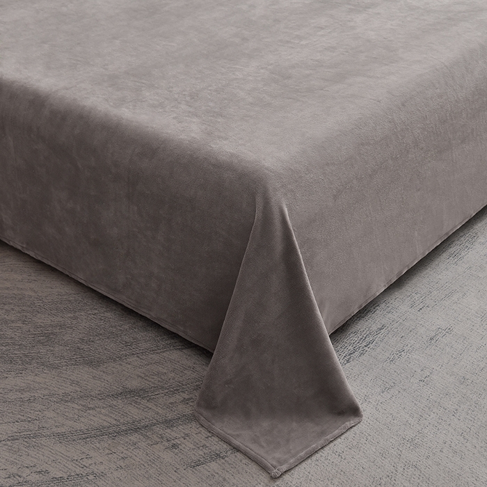 91家纺网 家纺一手货源 找家纺 同田家纺 2023直播热款牛奶绒兔毛四件套兔兔绒牛奶绒四件套 七彩灰-牛奶绒泡泡印花灰