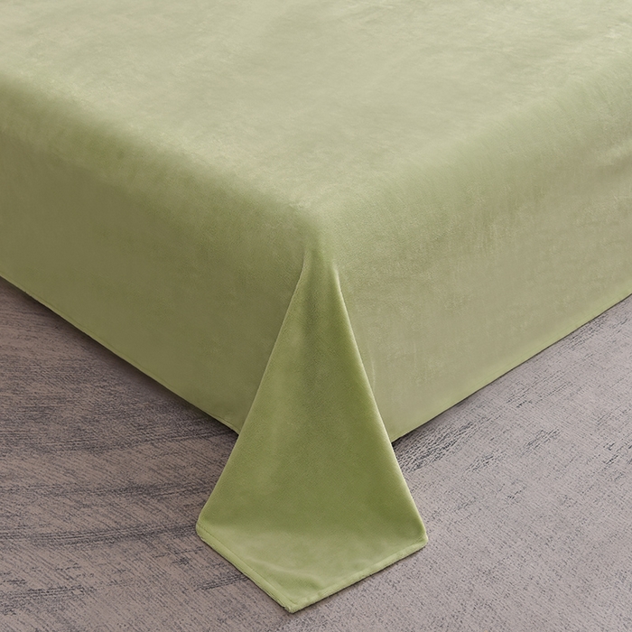 91家纺网 家纺一手货源 找家纺 同田家纺 2023直播热款牛奶绒兔毛四件套兔兔绒牛奶绒四件套七彩绿-牛奶绒泡泡印花绿