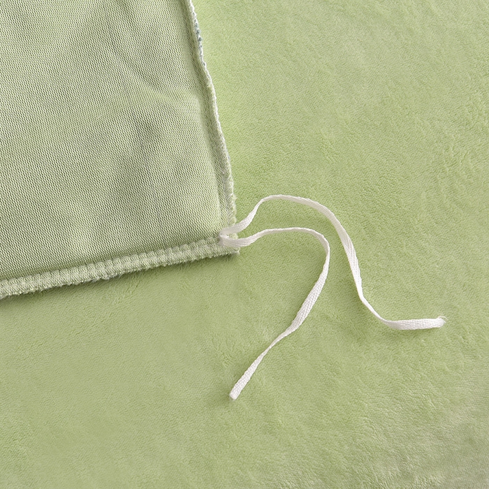 91家纺网 家纺一手货源 找家纺 同田家纺 2023直播热款牛奶绒兔毛四件套兔兔绒牛奶绒四件套七彩绿-牛奶绒泡泡印花绿