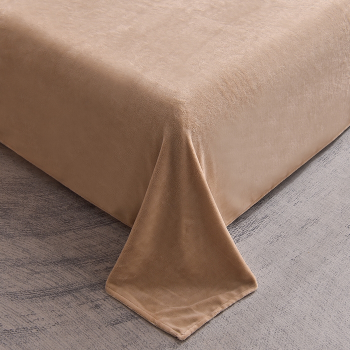 91家纺网 家纺一手货源 找家纺 同田家纺 2023直播热款牛奶绒兔毛四件套兔兔绒牛奶绒四件套 七彩咖-牛奶绒泡泡印花咖