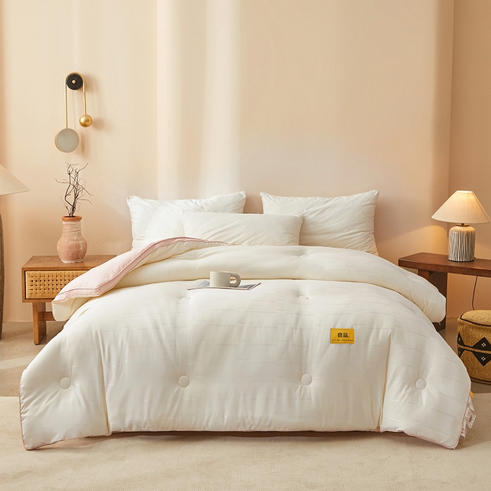 91家纺网 家纺一手货源 找家纺 （总）晚悠家纺 2025新款A类抗菌控温保暖大豆被5.0被子被芯春秋冬被夏被爆款