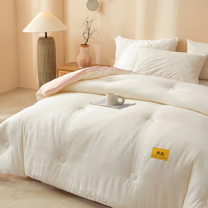 91家纺网 家纺一手货源 找家纺 （总）晚悠家纺 2025新款A类抗菌控温保暖大豆被5.0被子被芯春秋冬被夏被爆款
