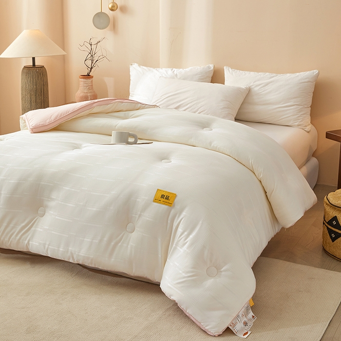 91家纺网 家纺一手货源 找家纺 （总）晚悠家纺 2025新款A类抗菌控温保暖大豆被5.0被子被芯春秋冬被夏被爆款