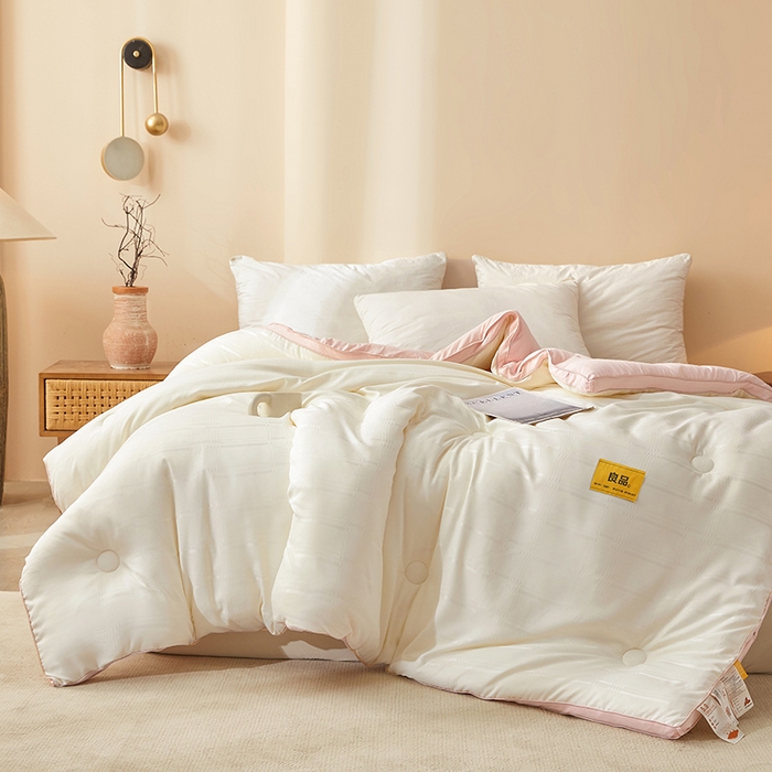 91家纺网 家纺一手货源 找家纺 （总）晚悠家纺 2025新款A类抗菌控温保暖大豆被5.0被子被芯春秋冬被夏被爆款