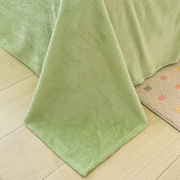 91家纺网 家纺一手货源 找家纺 同田家纺 2023直播热款牛奶绒兔毛四件套兔兔绒牛奶绒四件套轻奢绿-牛奶绒泡泡纯绿