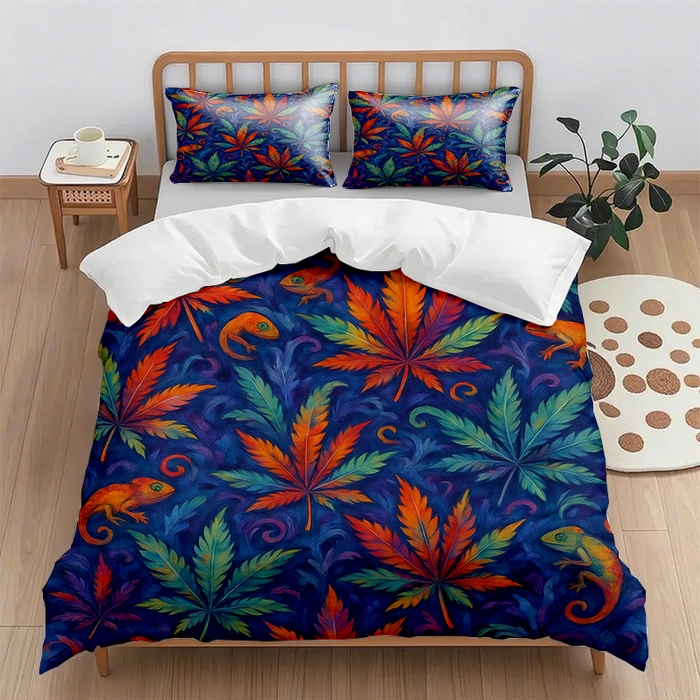 91家纺网 家纺一手货源 找家纺 （总1）轩贝雅 2025新款跨境Pod工厂数码印花被套套装（被套+枕套）第六批