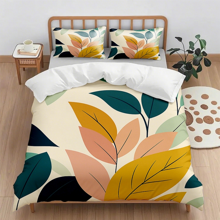 91家纺网 家纺一手货源 找家纺 （总1）轩贝雅 2025新款跨境Pod工厂数码印花被套套装（被套+枕套）第六批