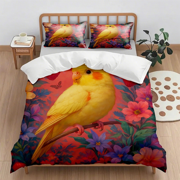 91家纺网 家纺一手货源 找家纺 （总1）轩贝雅 2025新款跨境Pod工厂数码印花被套套装（被套+枕套）第六批