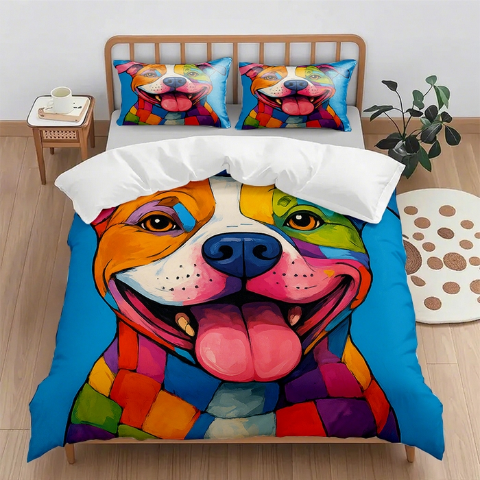 91家纺网 家纺一手货源 找家纺 （总1）轩贝雅 2025新款跨境Pod工厂数码印花被套套装（被套+枕套）第六批