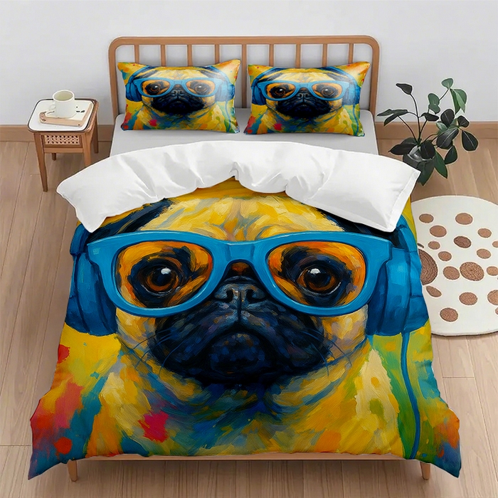 91家纺网 家纺一手货源 找家纺 （总1）轩贝雅 2025新款跨境Pod工厂数码印花被套套装（被套+枕套）第六批