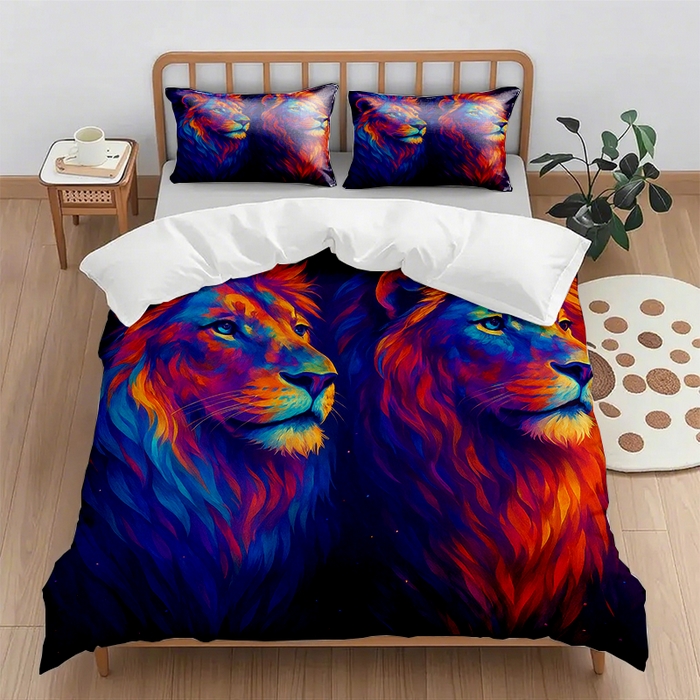 91家纺网 家纺一手货源 找家纺 （总1）轩贝雅 2025新款跨境Pod工厂数码印花被套套装（被套+枕套）第六批