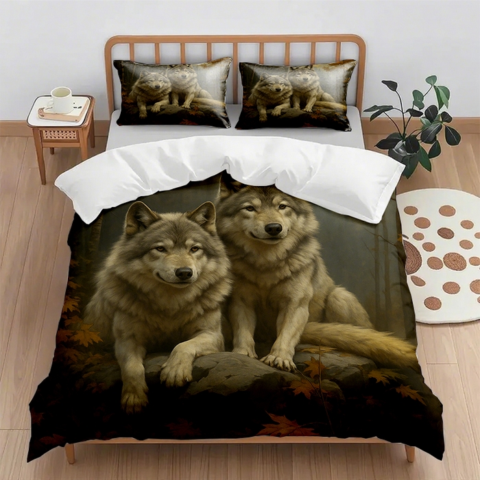 91家纺网 家纺一手货源 找家纺 （总1）轩贝雅 2025新款跨境Pod工厂数码印花被套套装（被套+枕套）第六批