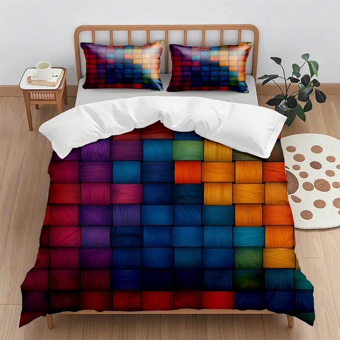 91家纺网 家纺一手货源 找家纺 （总1）轩贝雅 2025新款跨境Pod工厂数码印花被套套装（被套+枕套）第六批