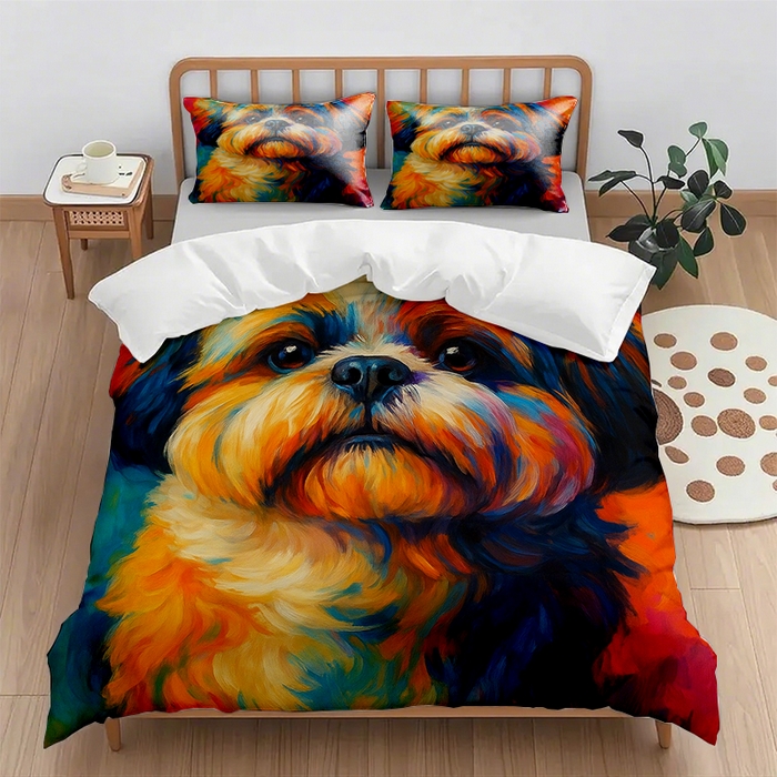 91家纺网 家纺一手货源 找家纺 （总1）轩贝雅 2025新款跨境Pod工厂数码印花被套套装（被套+枕套）第六批