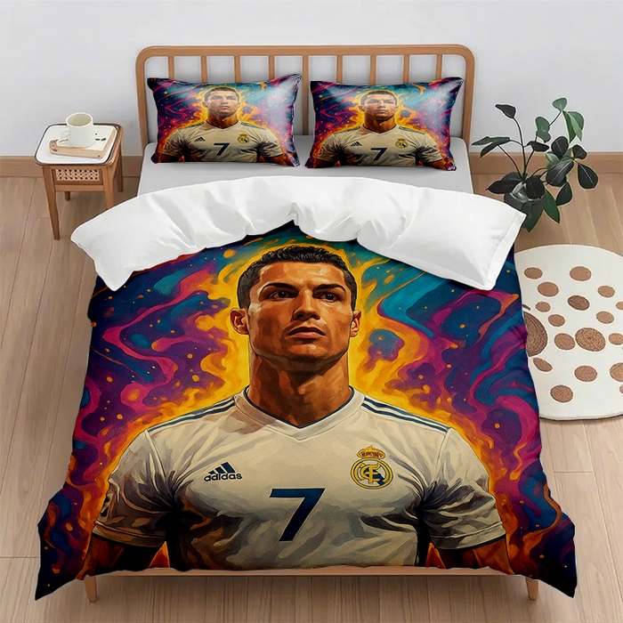 91家纺网 家纺一手货源 找家纺 （总1）轩贝雅 2025新款跨境Pod工厂数码印花被套套装（被套+枕套）第六批