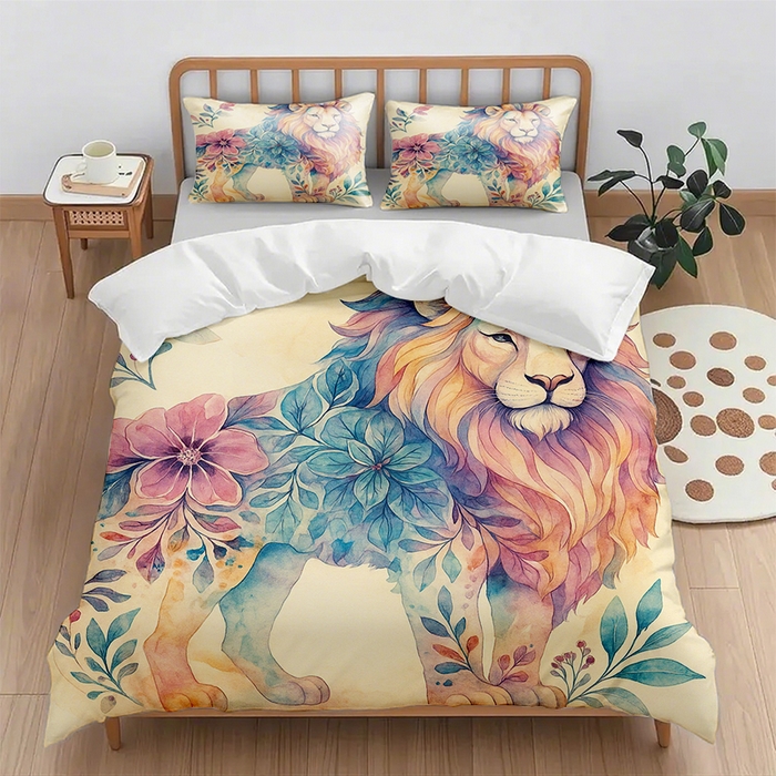 91家纺网 家纺一手货源 找家纺 （总1）轩贝雅 2025新款跨境Pod工厂数码印花被套套装（被套+枕套）第六批