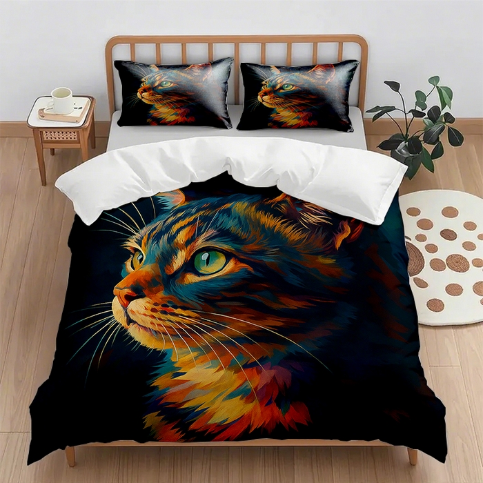 91家纺网 家纺一手货源 找家纺 （总1）轩贝雅 2025新款跨境Pod工厂数码印花被套套装（被套+枕套）第六批