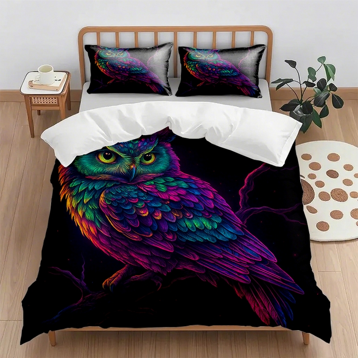 91家纺网 家纺一手货源 找家纺 （总1）轩贝雅 2025新款跨境Pod工厂数码印花被套套装（被套+枕套）第六批