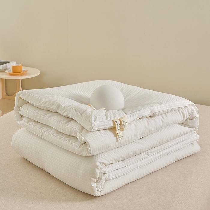 91家纺网 家纺一手货源 找家纺 （总）晚悠家纺 2025新款提花A类原棉大豆纤维被子被芯春秋被冬被供货直播网销