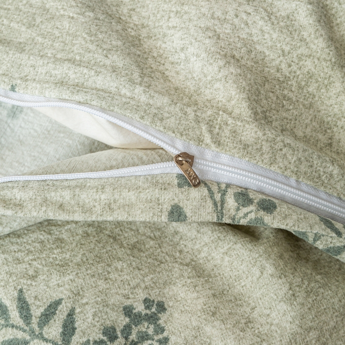 91家纺网 家纺一手货源 找家纺 七里香 2025秋冬新品A类加厚高克重原麻复古风亚麻皱皱纱印花四件套 盛夏