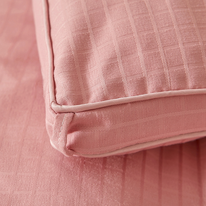 91家纺网 家纺一手货源 找家纺 晚悠家纺 2025新款提花A类原棉大豆纤维被子被芯春秋被冬被供货直播网销 豆沙色