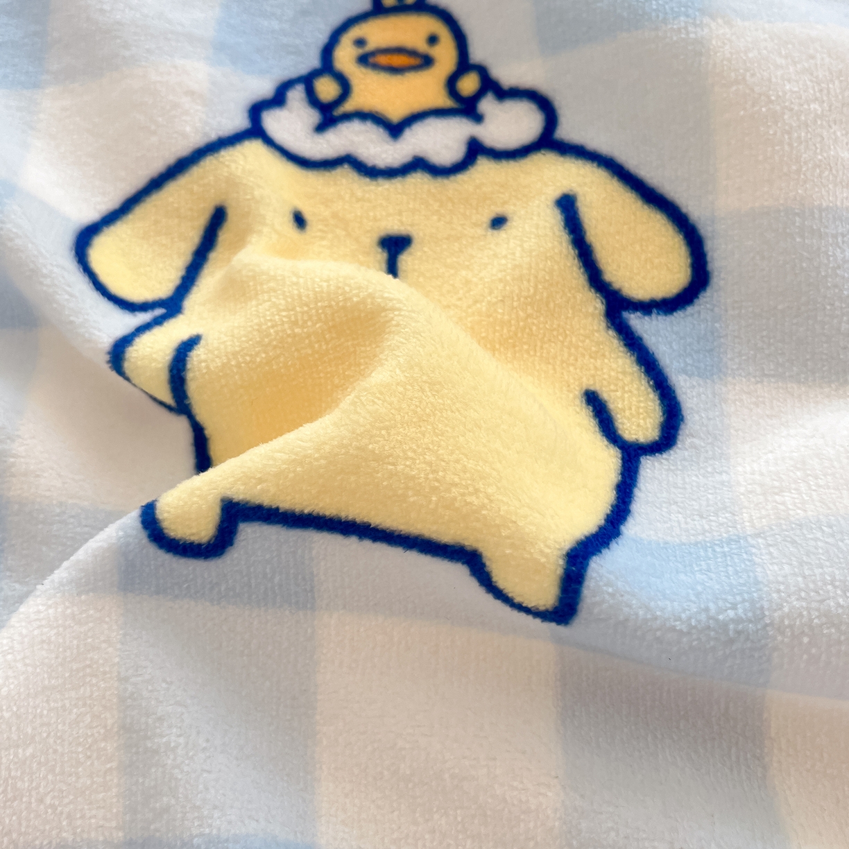 91家纺网 家纺一手货源 找家纺 金爱家 2025新款A类三丽鸥正版授权少女可爱卡通加厚牛奶绒羊羔绒毛毯多功能四季毛毯毯子 绒毛毯-MT三丽鸥蓝格布丁狗