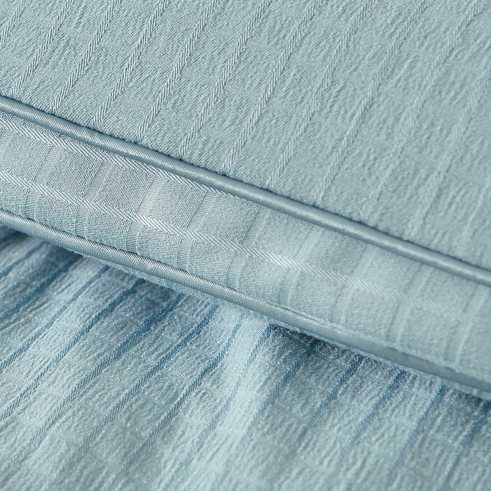 91家纺网 家纺一手货源 找家纺 晚悠家纺 2025新款提花A类原棉大豆纤维被子被芯春秋被冬被供货直播网销 蓝色