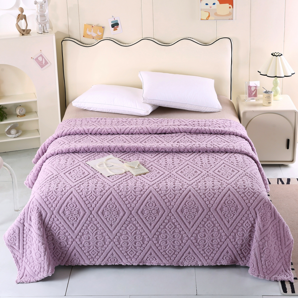 91家纺网 家纺一手货源 找家纺 （总）巴木赫 2025新款如意阁塔芙绒毯子毛毯