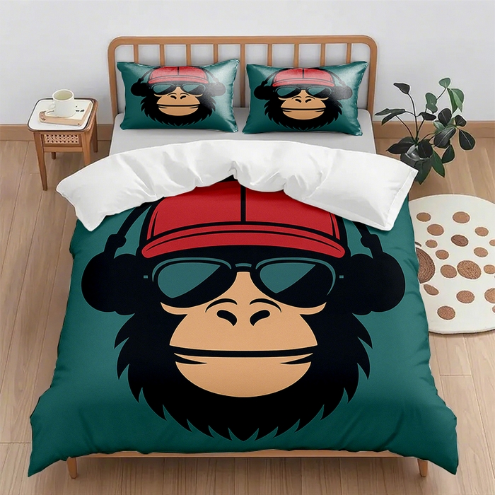 91家纺网 家纺一手货源 找家纺 （总2）轩贝雅 2025新款跨境Pod工厂数码印花被套套装（被套+枕套）第六批