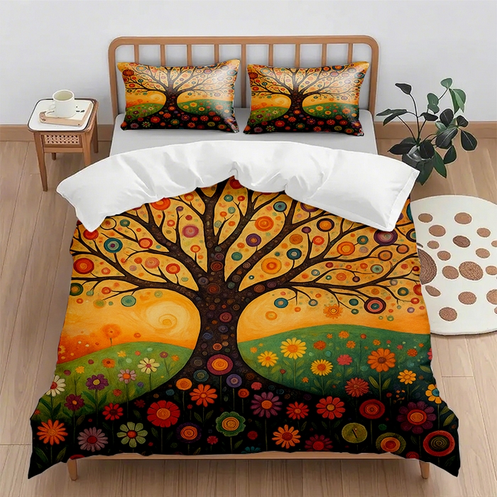 91家纺网 家纺一手货源 找家纺 （总2）轩贝雅 2025新款跨境Pod工厂数码印花被套套装（被套+枕套）第六批