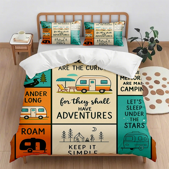 91家纺网 家纺一手货源 找家纺 （总2）轩贝雅 2025新款跨境Pod工厂数码印花被套套装（被套+枕套）第六批