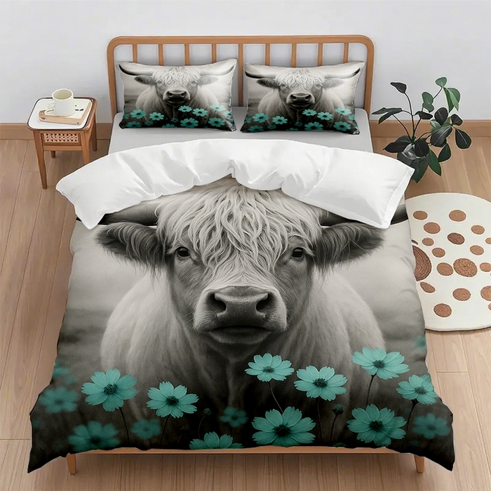 91家纺网 家纺一手货源 找家纺 （总2）轩贝雅 2025新款跨境Pod工厂数码印花被套套装（被套+枕套）第六批