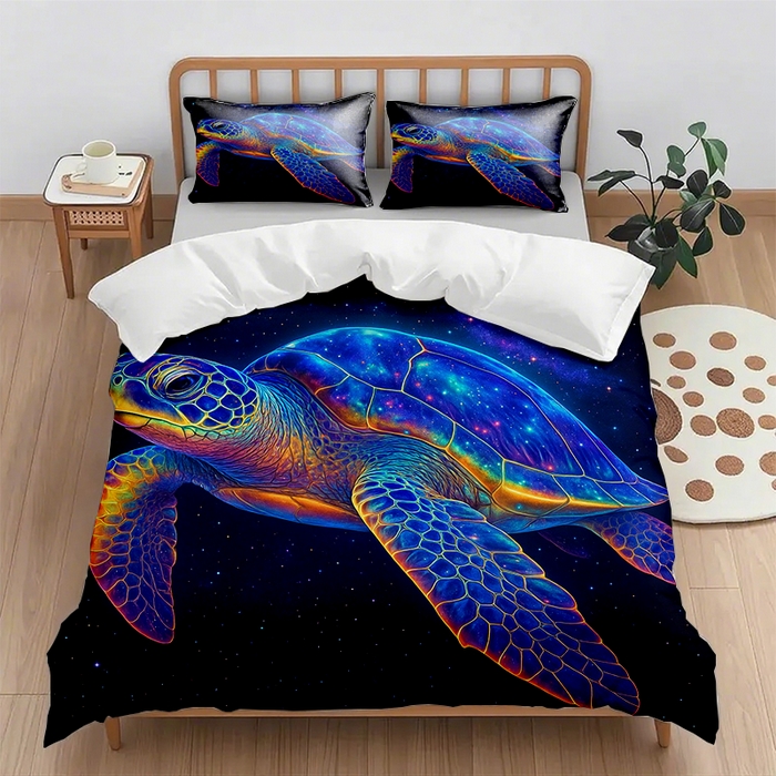 91家纺网 家纺一手货源 找家纺 （总2）轩贝雅 2025新款跨境Pod工厂数码印花被套套装（被套+枕套）第六批