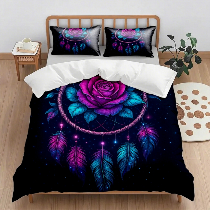 91家纺网 家纺一手货源 找家纺 （总2）轩贝雅 2025新款跨境Pod工厂数码印花被套套装（被套+枕套）第六批